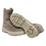 GABOR Womens Lace-Up Suede Boots Beige UK 5 Chunky Sole Casual Fashion