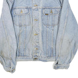 LEE Mens Blue Denim Jacket XL Cotton Blend Button Closure Classic Fit Casual