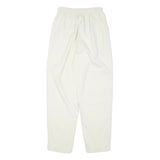 SEASON TICKET Womens Cotton Blend White Relaxed Straight Trousers W24 L28 Casual