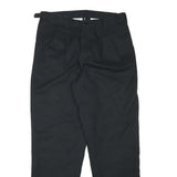 DICKIES Mens Cotton Blend Black Regular Fit Straight Leg Trousers W32 L31