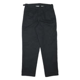 DICKIES Mens Cotton Blend Black Regular Fit Straight Leg Trousers W32 L31