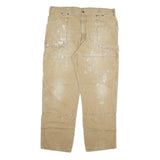 DICKIES Mens Regular Fit Beige Cotton Blend Denim W40 L32 Durable Workwear Jeans