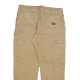 DICKIES Mens Regular Fit Beige Cotton Blend Denim W40 L32 Durable Workwear Jeans