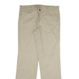 DICKIES Womens Cotton Blend Beige Regular Straight Trousers W33 L31 Workwear Zip