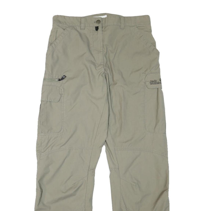 JACK WOLFSKIN Womens Regular Beige Outdoor Cargo Trousers W30 L31 Polyester