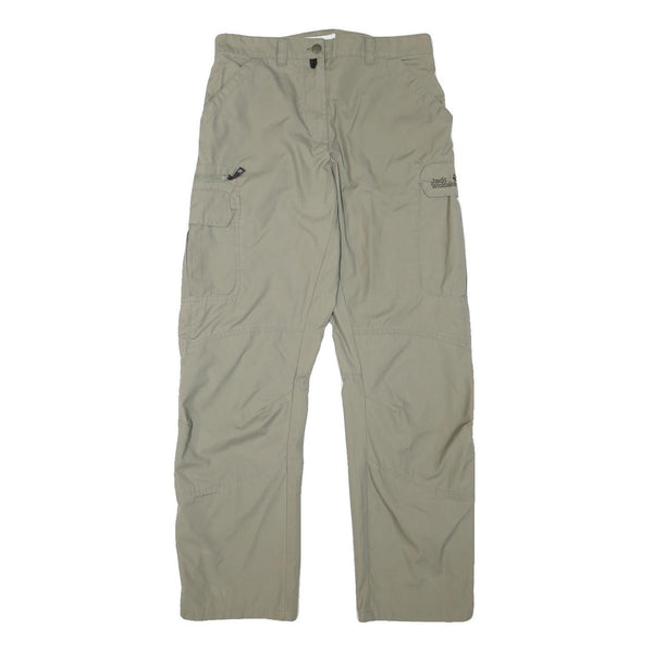 JACK WOLFSKIN Womens Regular Beige Outdoor Cargo Trousers W30 L31 Polyester