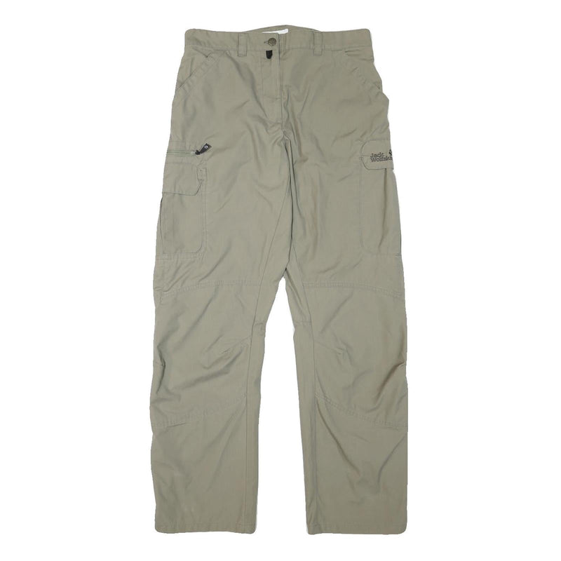 JACK WOLFSKIN Womens Regular Beige Outdoor Cargo Trousers W30 L31 Polyester