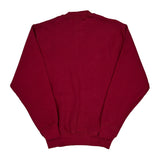 90'S Blank Made In USA Fruit Of The Loom Sweatshirt - Small Red Cotton Blend