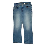 515 Levis Boot Cut Jeans - 32W UK 10 Blue Cotton