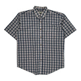 Wrangler Checked Short Sleeve Shirt - Large Red Cotton