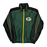 Packers Nfl Football Windbreaker - Medium Black Polyester