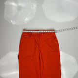 Yes Carpenter Pants - 30W 28L Orange Cotton