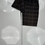 Patagonia Checked Shorts - 32W 8L Gray Cotton Blend