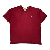 Nike T-Shirt - 2XL Red Cotton