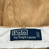 Polo By Ralph Lauren Cord Trousers - 34″ Waist Brown Cotton