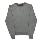 Tommy Hilfiger Sweatshirt - Small Gray Cotton