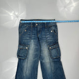 Rei Cargo Pants - 32W US 8 Blue Denim
