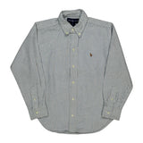 Age 6 Ralph Lauren Striped Shirt - XS Blue Cotton