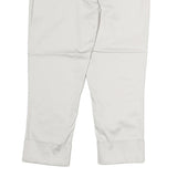 AQUASCUTUM Womens Cotton Blend White Regular Straight Trousers W28 L13 Smart