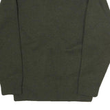 Mens Green Cotton Blend Crew Neck Military Style Sweatshirt M Durable Fit