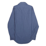 CALVIN KLEIN Mens Blue Plain Shirt S Classic Long Sleeve Button Fastening