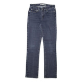 LEVI'S Womens Regular Fit Denim Jeans Dark Blue W27 L30 Classic Cotton Blend Zip