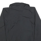 REEBOK Womens Black Zip Jacket S Polyester Blend Plain Lightweight Activewear