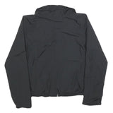 REEBOK Womens Black Zip Jacket S Polyester Blend Plain Lightweight Activewear