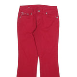 STYLE & CO Womens Jeans Red Slim Bootcut Denim W28 L28 Stud Detail
