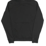 PUMA Womens Black Hoodie UK 6 Cotton Blend Pullover Logo Sweatshirt