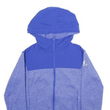 ADIDAS Womens Blue & Purple Full Zip Hoodie S Lightweight Sportswear Sweatshirt