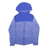 ADIDAS Womens Blue & Purple Full Zip Hoodie S Lightweight Sportswear Sweatshirt