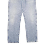 WRANGLER Mens Regular Fit Blue Denim Stone Wash Jeans W36 L32 Classic Cotton Zip