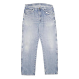 WRANGLER Mens Regular Fit Blue Denim Stone Wash Jeans W36 L32 Classic Cotton Zip