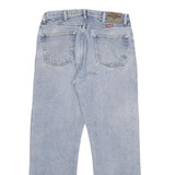 WRANGLER Mens Regular Fit Blue Denim Stone Wash Jeans W36 L32 Classic Cotton Zip