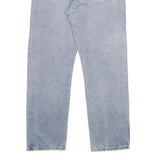 WRANGLER Mens Regular Fit Blue Denim Stone Wash Jeans W36 L32 Classic Cotton Zip