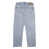 WRANGLER Mens Regular Fit Blue Denim Stone Wash Jeans W36 L32 Classic Cotton Zip