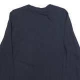 PORT & COMPANY Mens Black Union Mine Backs Graphic T-Shirt Long Sleeve Crew Neck