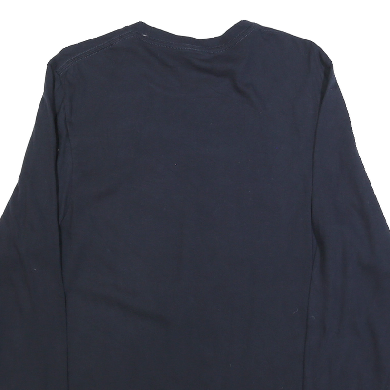 PORT & COMPANY Mens Black Union Mine Backs Graphic T-Shirt Long Sleeve Crew Neck