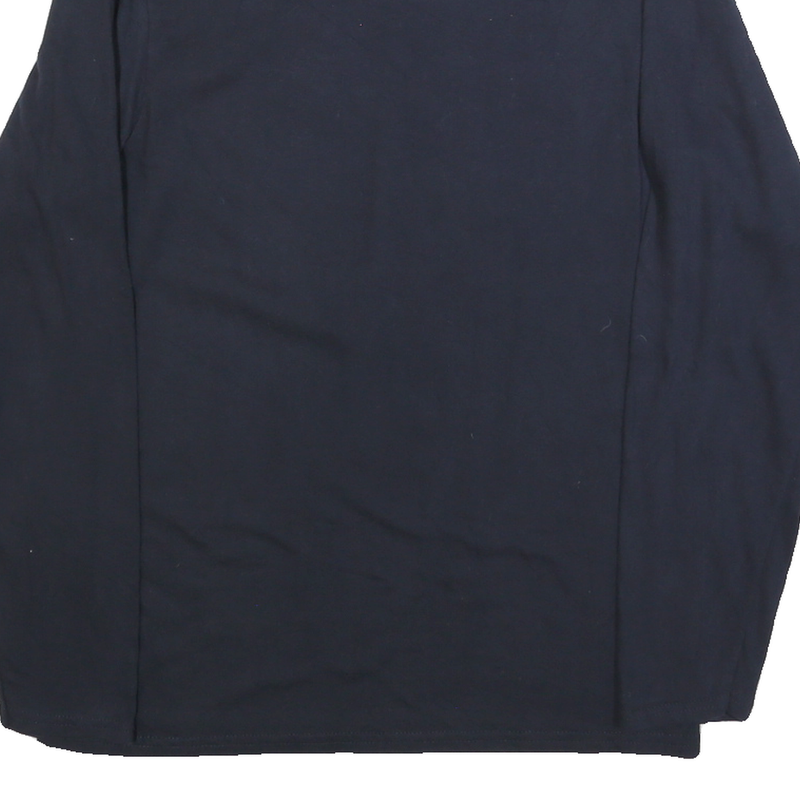 PORT & COMPANY Mens Black Union Mine Backs Graphic T-Shirt Long Sleeve Crew Neck