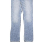 LEE Mens Blue Regular Fit Straight Leg Denim Light W29 L34 Classic Cotton Zip