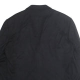 TRUSSARDI Mens Black Classic Jacket L Wool Blend Button Plain Elegant