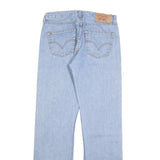 LEVI'S 501 Mens Jeans Blue Regular Straight Denim Medium W32 L34 Button Closure