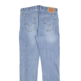 LEVI'S 502 Boys Jeans Blue Slim Straight Denim Medium W30 L32 Zip Cotton Blend
