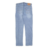 LEVI'S 502 Boys Jeans Blue Slim Straight Denim Medium W30 L32 Zip Cotton Blend