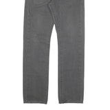 LEVI'S Mens Grey Slim Straight Woven Cotton Blend Trousers W30 L30 Casual