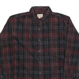 RED HEAD Mens Red & Black Check Shirt M Cotton Blend Casual Long Sleeve Button