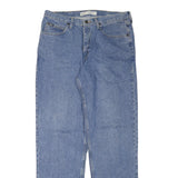 LEE Mens Blue Regular Fit Straight Leg Denim Medium Wash Jeans W34 L33 Classic