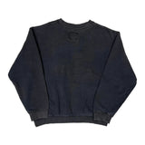 Reebok Sweatshirt - Large Black Cotton