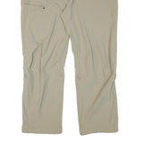 KLEPPER Womens Regular Beige Polyester Blend Zip Trousers W40 L28 Outdoor Casual